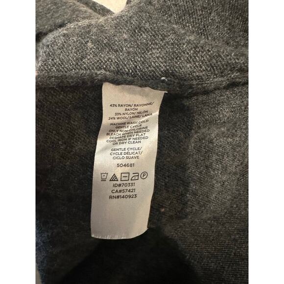 Loft Plus Duster Long Cardigan Pockets Women's Size 20/22 Curvy Gray Neutral - Picture 5 of 7